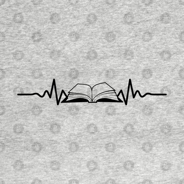 Literature student. Book lover Heartbeat Line by SerenityByAlex